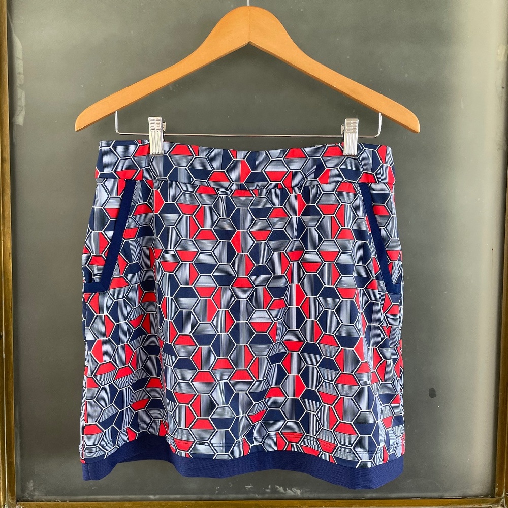 EPNY Golf Skort NWT Geometric Print Performance Skirt Size M - Picture 5 of 6